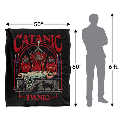 Multicoloured - Lifestyle - Steven Rhodes Catanic Panic Soft Touch Blanket