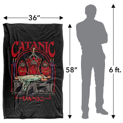 Multicoloured Print - Pack Shot - Steven Rhodes Catanic Panic Soft Touch Blanket