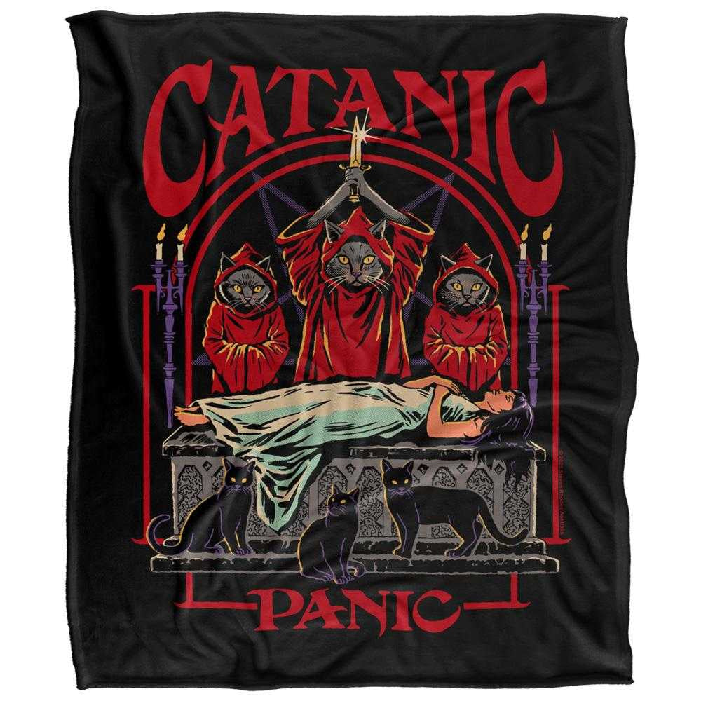 Multicoloured - Front - Steven Rhodes Catanic Panic Soft Touch Blanket