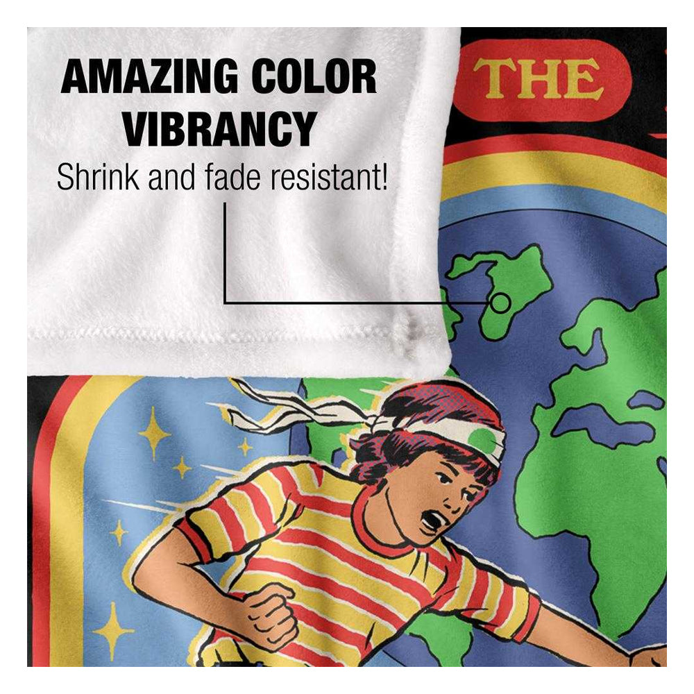 Multicoloured - Side - Steven Rhodes Change The Ending Soft Touch Blanket