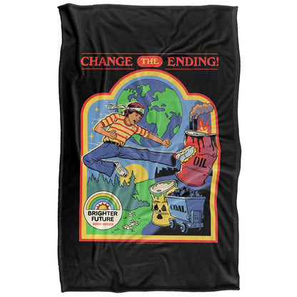 Multicoloured Print - Back - Steven Rhodes Change The Ending Soft Touch Blanket