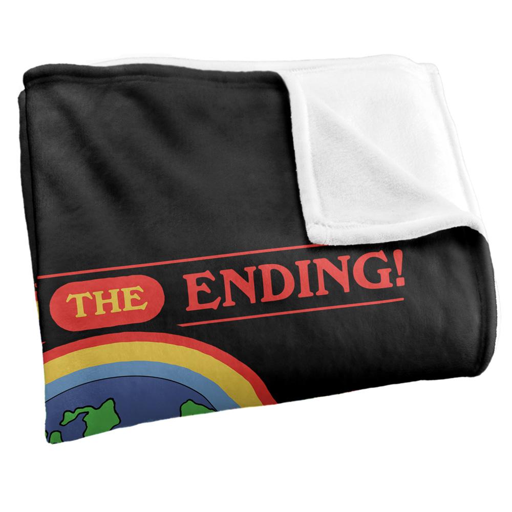 Multicoloured Print - Side - Steven Rhodes Change The Ending Soft Touch Blanket