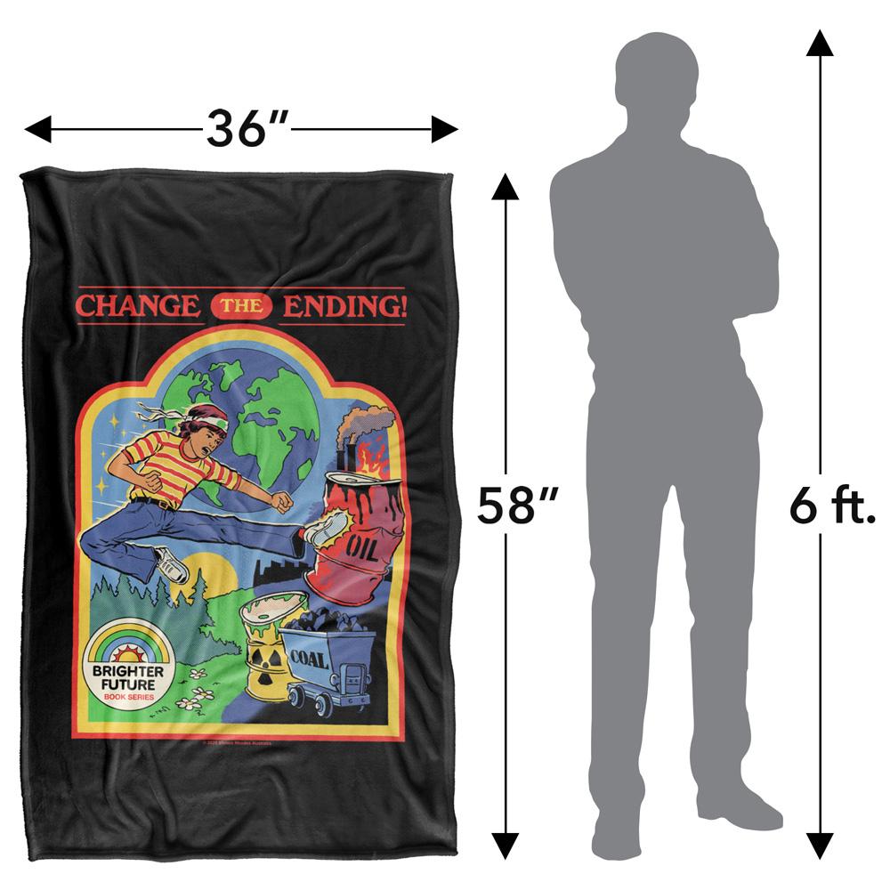 Multicoloured Print - Pack Shot - Steven Rhodes Change The Ending Soft Touch Blanket