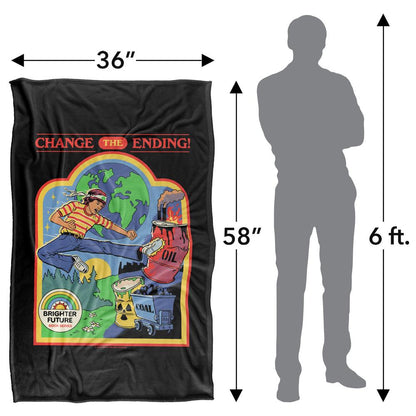 Multicoloured Print - Pack Shot - Steven Rhodes Change The Ending Soft Touch Blanket