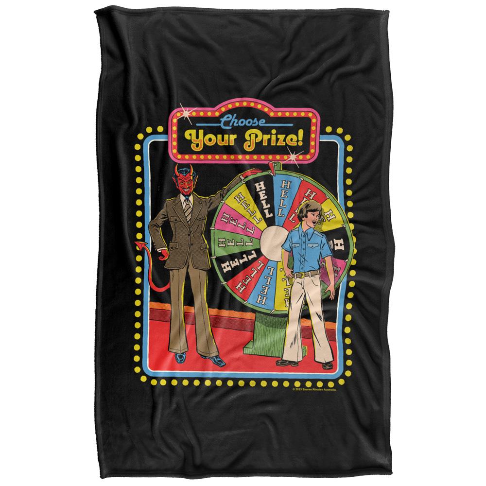 Multicoloured Print - Back - Steven Rhodes Choose Your Prize Soft Touch Blanket