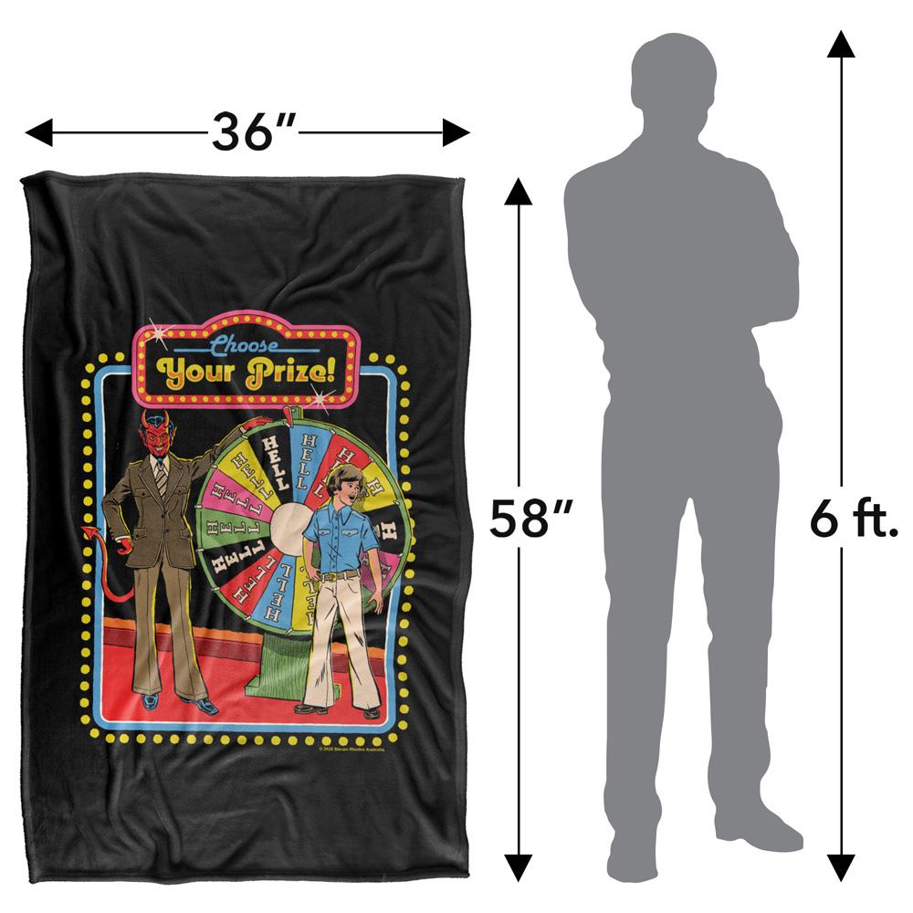 Multicoloured Print - Pack Shot - Steven Rhodes Choose Your Prize Soft Touch Blanket
