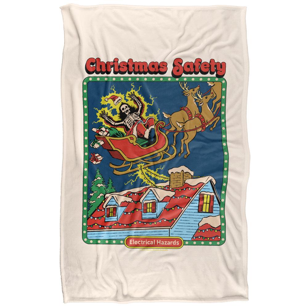 Multicoloured Print - Back - Steven Rhodes Christmas Safety Soft Touch Blanket