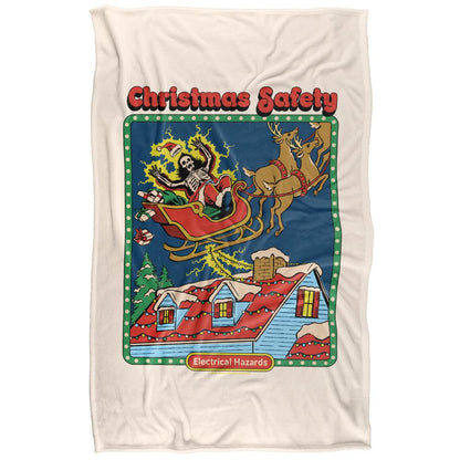 Multicoloured Print - Back - Steven Rhodes Christmas Safety Soft Touch Blanket