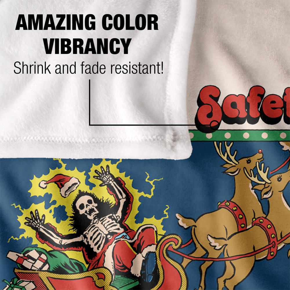 Multicoloured Print - Lifestyle - Steven Rhodes Christmas Safety Soft Touch Blanket
