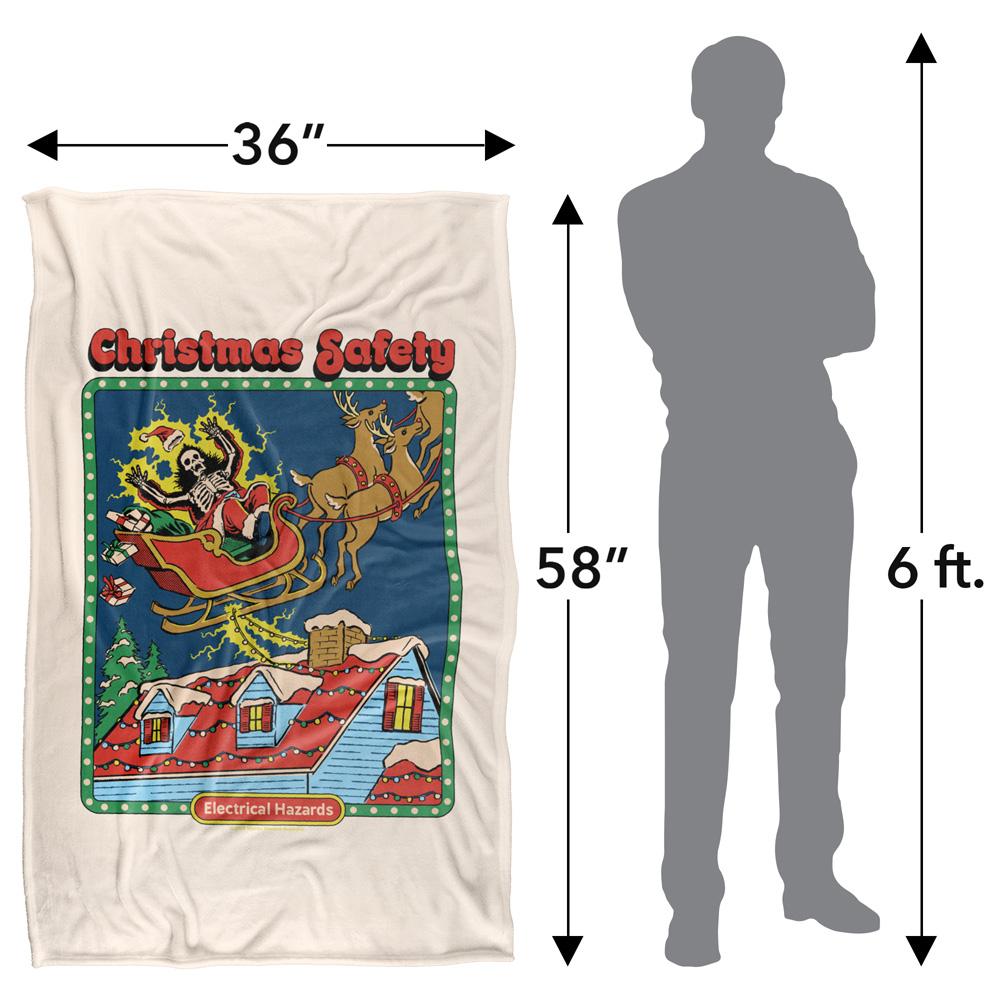 Multicoloured Print - Pack Shot - Steven Rhodes Christmas Safety Soft Touch Blanket