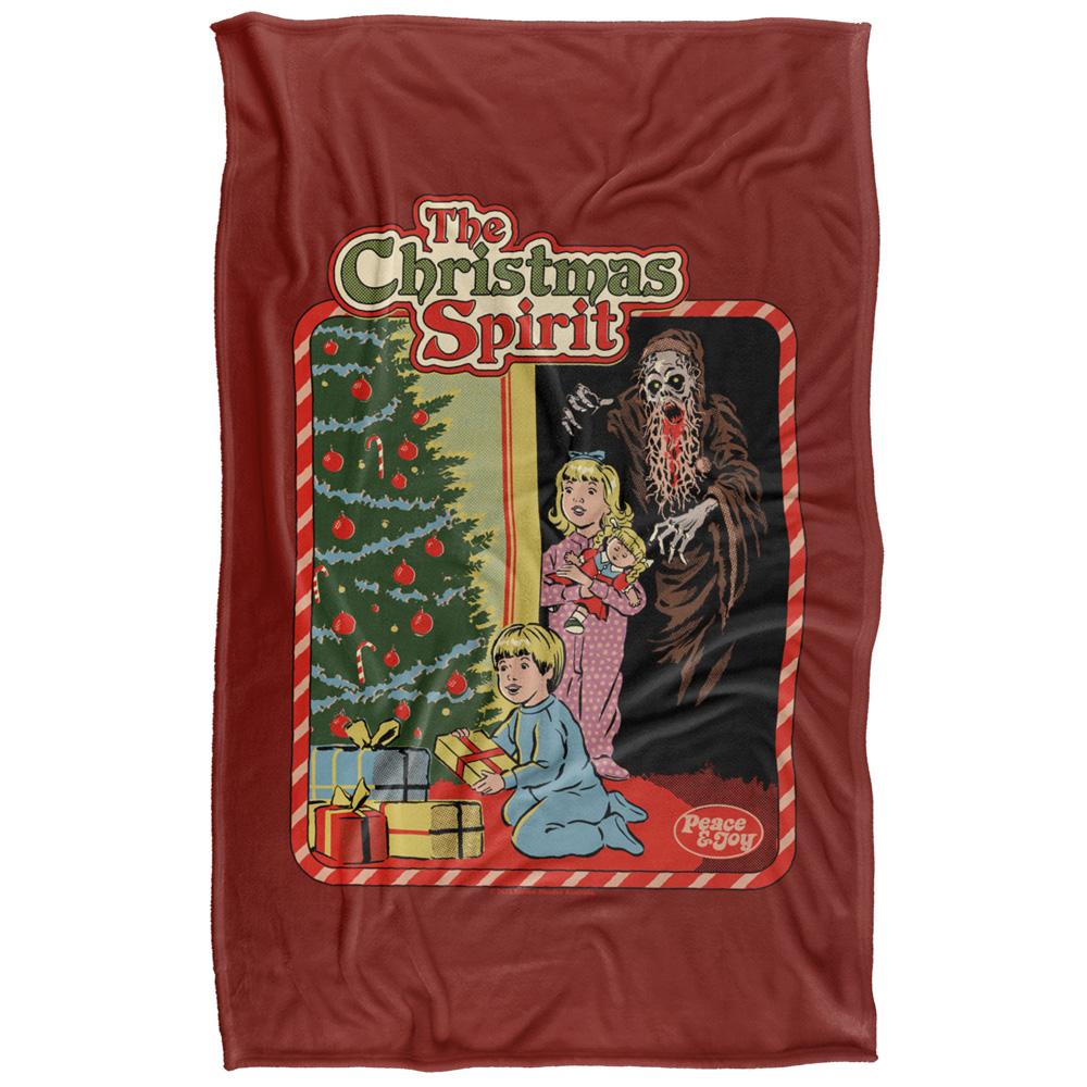 Multicoloured Print - Back - Steven Rhodes Christmas Spirit Soft Touch Blanket