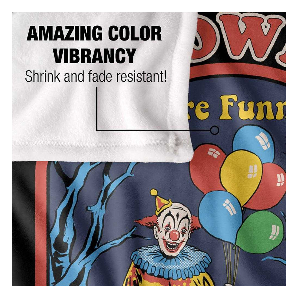 Multicoloured - Side - Steven Rhodes Clowns Are Funny Soft Touch Blanket