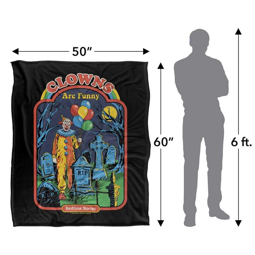 Multicoloured - Lifestyle - Steven Rhodes Clowns Are Funny Soft Touch Blanket