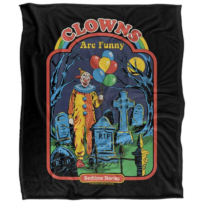 Multicoloured - Front - Steven Rhodes Clowns Are Funny Soft Touch Blanket
