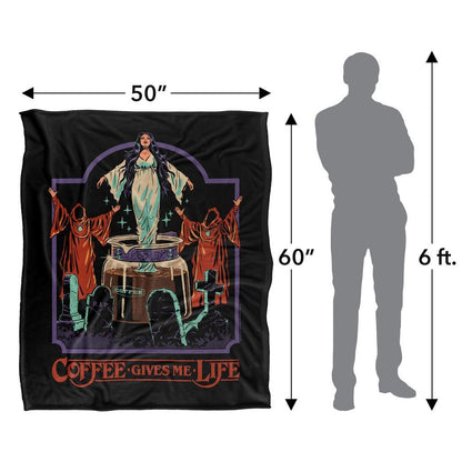 Multicoloured - Lifestyle - Steven Rhodes Coffee Gives Me Life Soft Touch Blanket