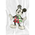 White - Side - Disney Childrens-Kids Mickey Mouse Retro Scarf Christmas T-Shirt