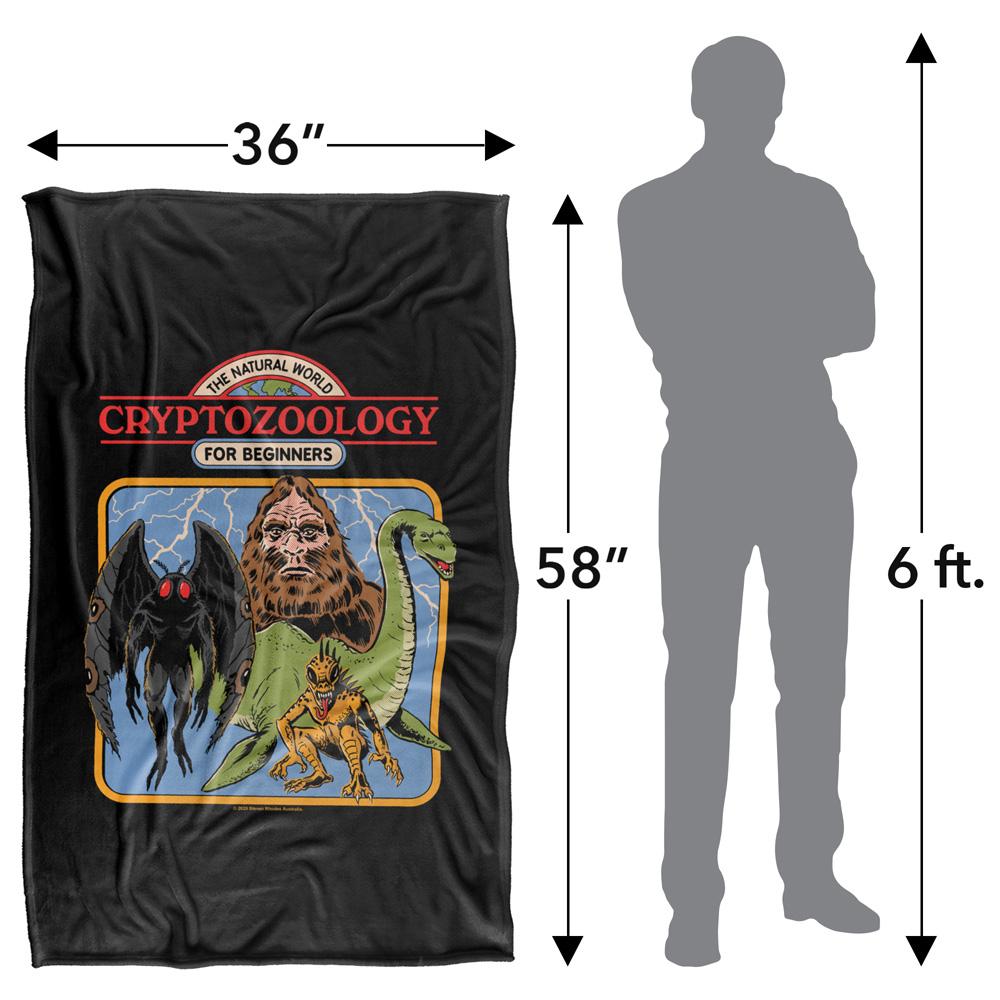 Multicoloured Print - Pack Shot - Steven Rhodes Cryptozoology For Beginners Soft Touch Blanket