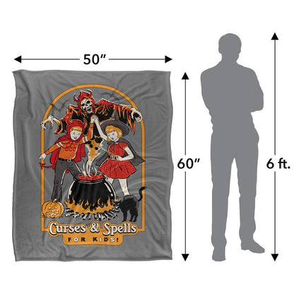 Multicoloured - Lifestyle - Steven Rhodes Curses & Spells For Kids Soft Touch Blanket