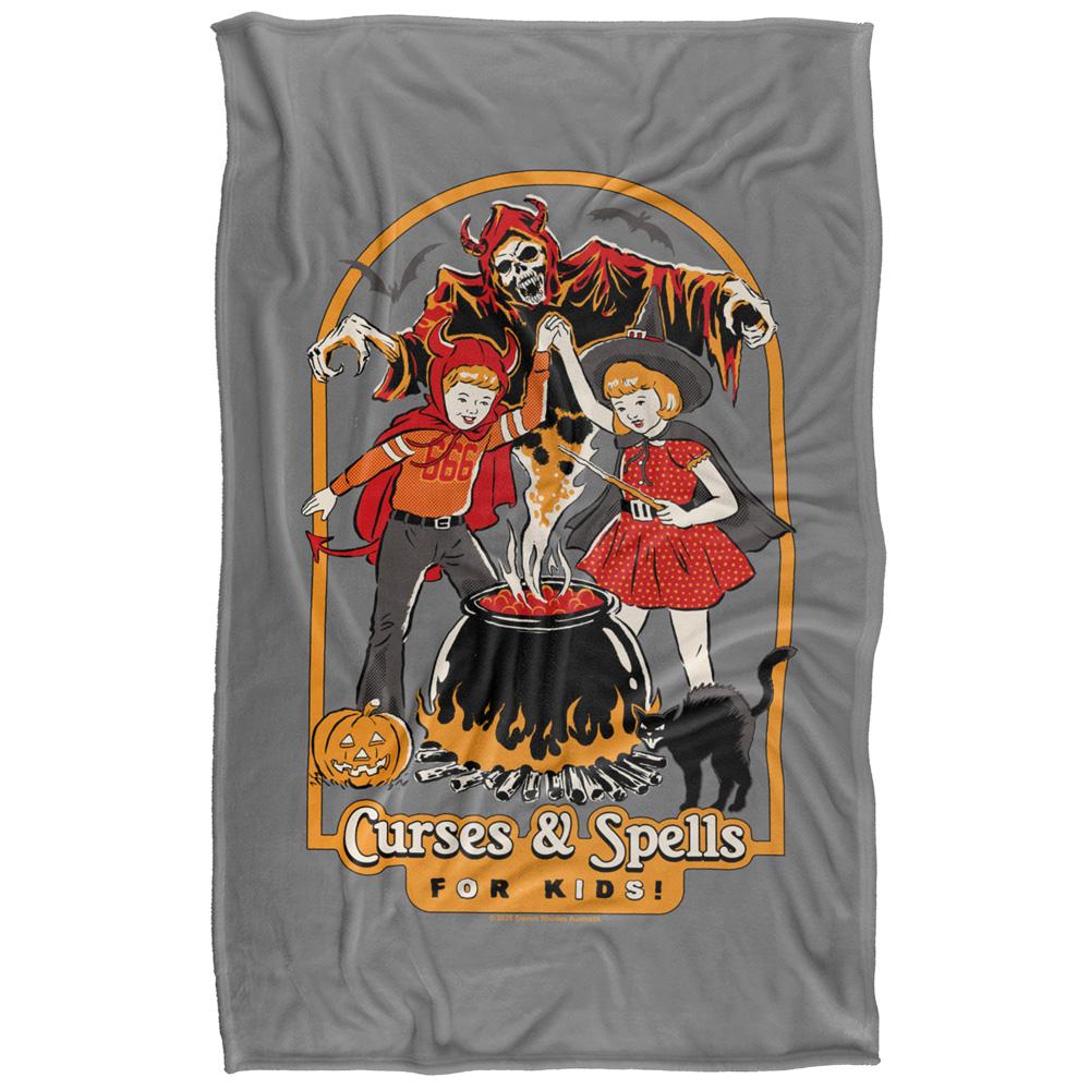 Multicoloured Print - Back - Steven Rhodes Curses & Spells For Kids Soft Touch Blanket