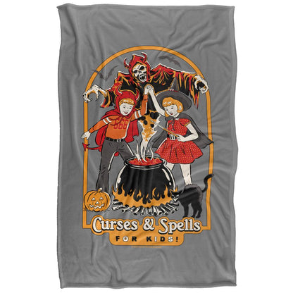 Multicoloured Print - Back - Steven Rhodes Curses & Spells For Kids Soft Touch Blanket