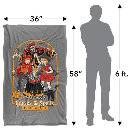 Multicoloured Print - Pack Shot - Steven Rhodes Curses & Spells For Kids Soft Touch Blanket