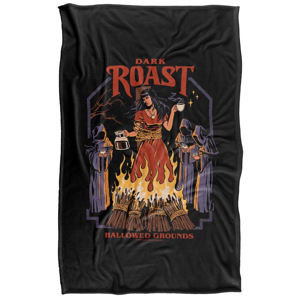 Multicoloured Print - Back - Steven Rhodes Dark Roast Soft Touch Blanket