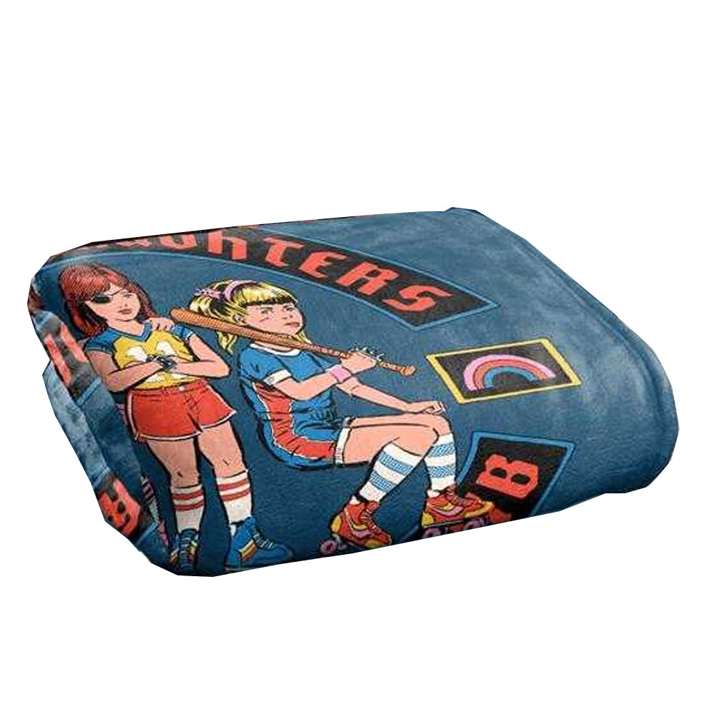 Multicoloured - Back - Steven Rhodes Death Daughters Rollerskate Club Soft Touch Blanket