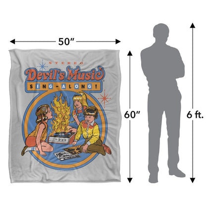 Multicoloured - Lifestyle - Steven Rhodes Devils Music Singalong Soft Touch Blanket