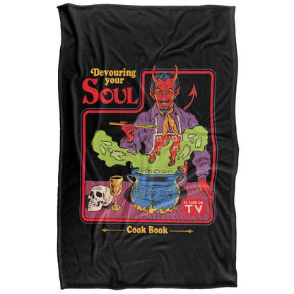 Multicoloured Print - Back - Steven Rhodes Devouring Your Soul Soft Touch Blanket