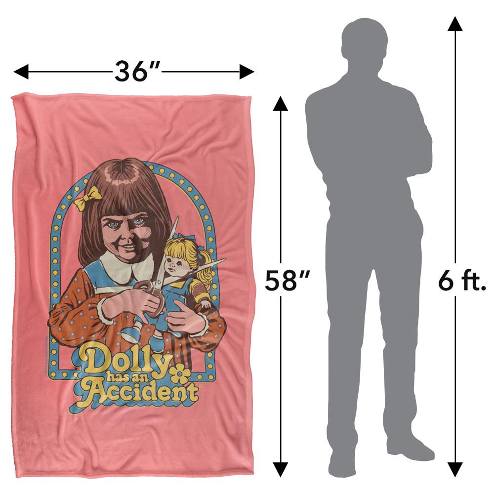 Multicoloured Print - Pack Shot - Steven Rhodes Dolly Has An Accident Soft Touch Blanket