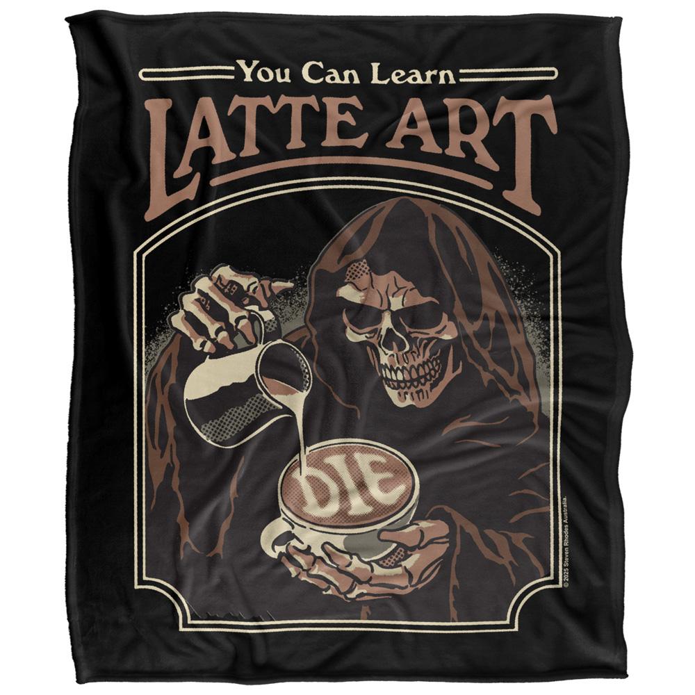 Multicoloured - Front - Steven Rhodes Latte Art Soft Touch Blanket