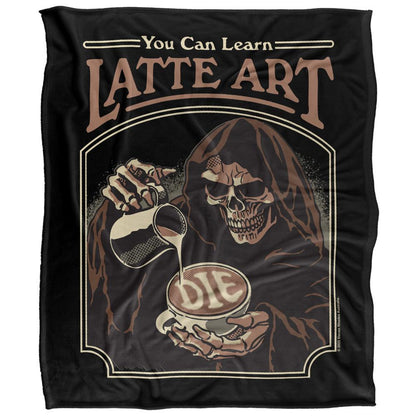 Multicoloured - Front - Steven Rhodes Latte Art Soft Touch Blanket