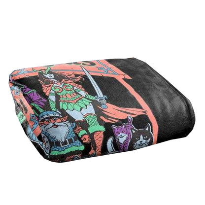 Multicoloured - Back - Steven Rhodes Quest For Cats Soft Touch Blanket