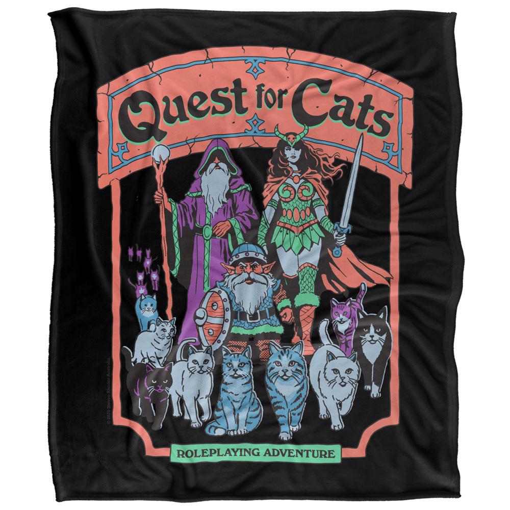 Multicoloured - Front - Steven Rhodes Quest For Cats Soft Touch Blanket