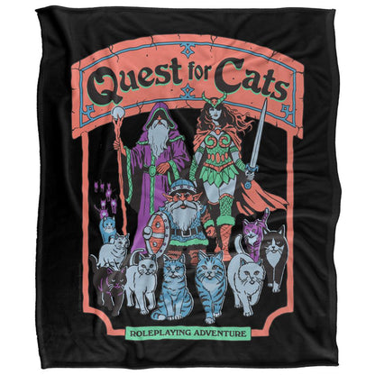 Multicoloured - Front - Steven Rhodes Quest For Cats Soft Touch Blanket