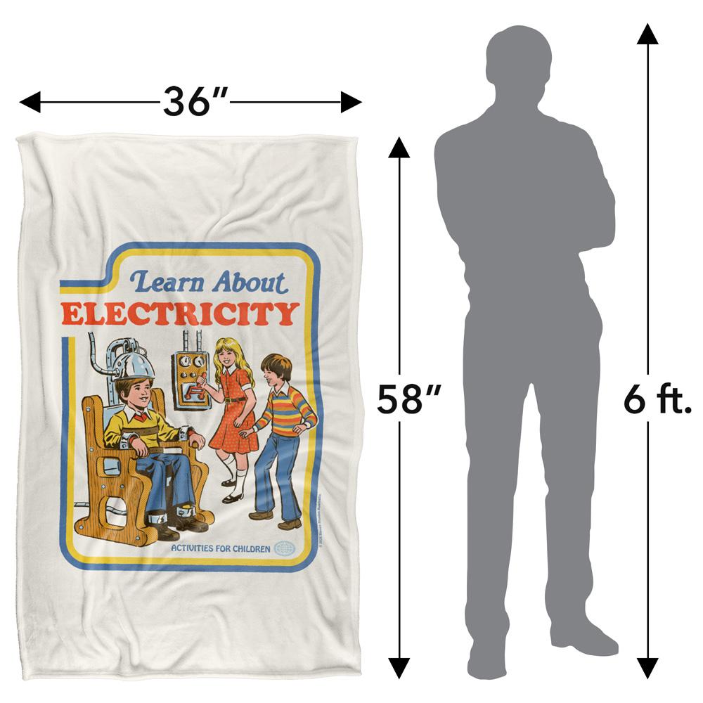 Multicoloured - Side - Steven Rhodes Learn About Electricity Soft Touch Blanket