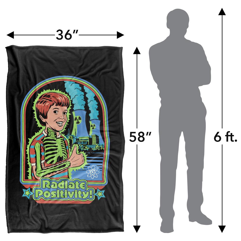 Multicoloured - Side - Steven Rhodes Radiate Positivity Soft Touch Blanket