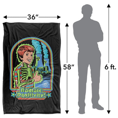 Multicoloured - Side - Steven Rhodes Radiate Positivity Soft Touch Blanket