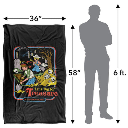 Multicoloured - Side - Steven Rhodes Let´s Dig For Treasure Soft Touch Blanket