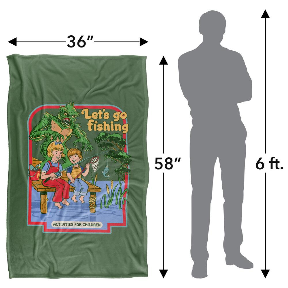 Multicoloured - Side - Steven Rhodes Let´s Go Fishing Soft Touch Blanket