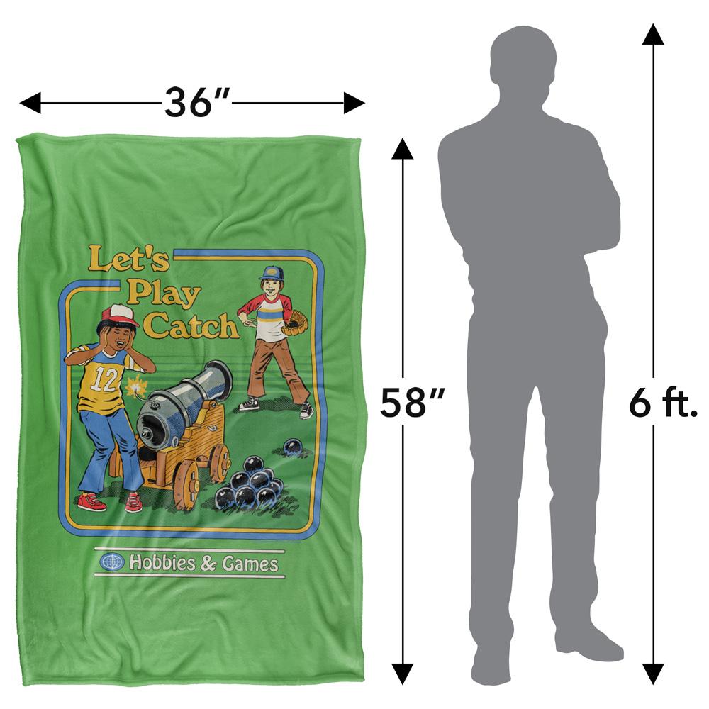 Multicoloured - Side - Steven Rhodes Let´s Play Catch Soft Touch Blanket