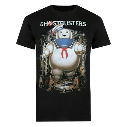 Black - Front - Ghostbusters Mens Stay-Puft Marshmallow Man T-Shirt