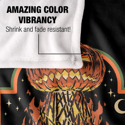 Black-Multicoloured - Pack Shot - Steven Rhodes Pumpkin Master Soft Touch Blanket