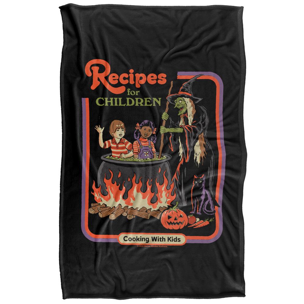 Black-Multicoloured - Side - Steven Rhodes Recipes For Children Soft Touch Blanket