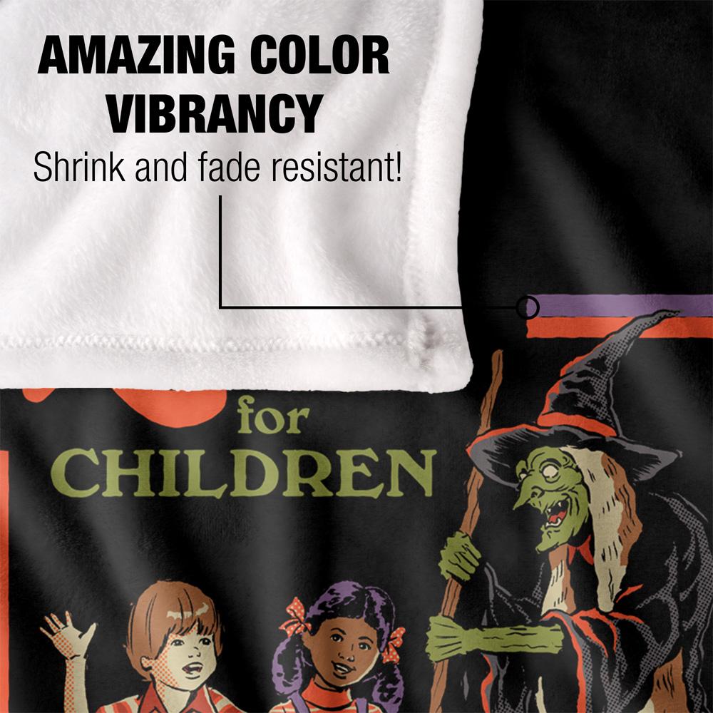 Black-Multicoloured - Pack Shot - Steven Rhodes Recipes For Children Soft Touch Blanket