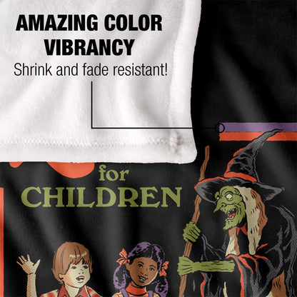 Black-Multicoloured - Pack Shot - Steven Rhodes Recipes For Children Soft Touch Blanket