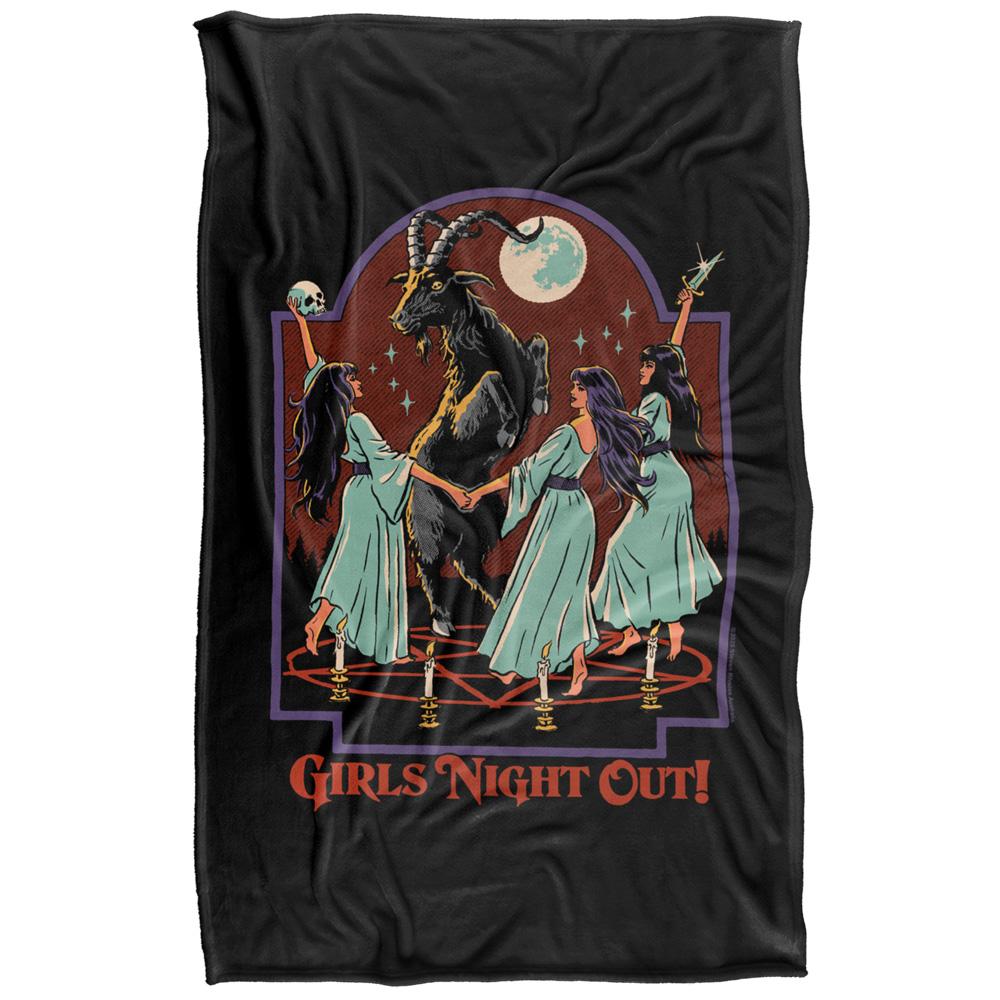 Black-Multicoloured - Side - Steven Rhodes Girl´s Night Out Soft Touch Blanket