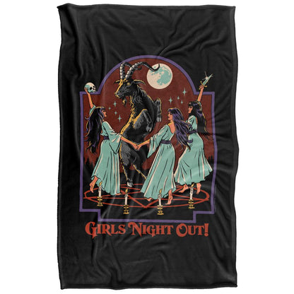 Black-Multicoloured - Side - Steven Rhodes Girl´s Night Out Soft Touch Blanket