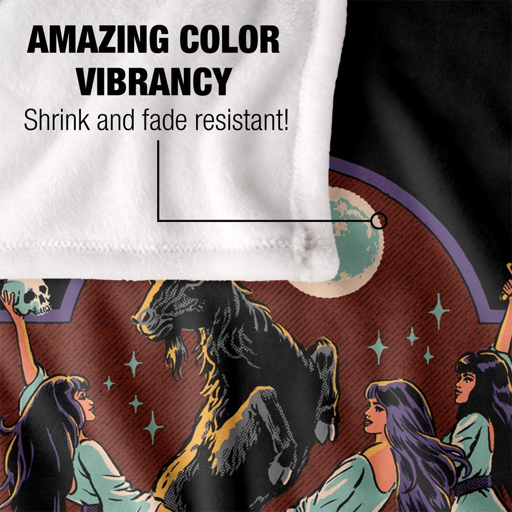 Black-Multicoloured - Pack Shot - Steven Rhodes Girl´s Night Out Soft Touch Blanket