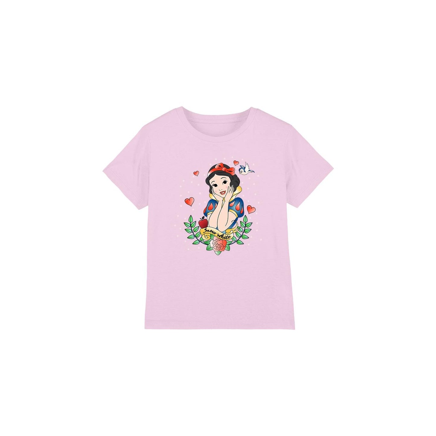 Pink - Front - Snow White And The Seven Dwarfs Childrens-Kids Fairest Of Them All T-Shirt